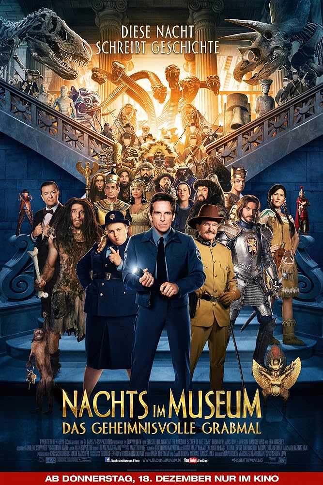 دانلود فیلم شبی در موزه: راز لوح اسرارآمیز Night at the Museum: Secret of the Tomb 2014 با دوبله فارسی